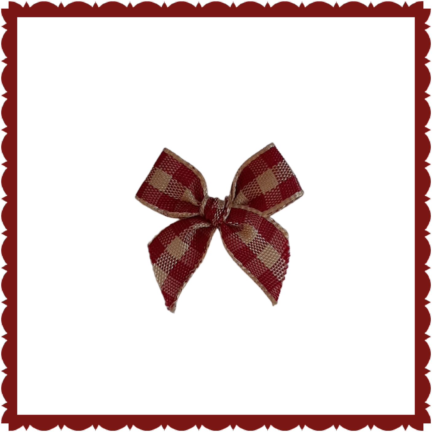 Mini bow tie red checkered